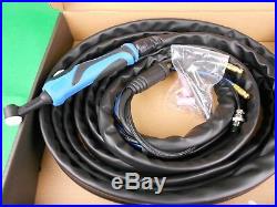 WP-20F Water Cooled 8 mtr 35/50 Water Cooled TIG Torch 200A Bonus Gaslens Kit