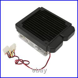 Water Cooling Kit For PC 120mm Heat Sink CPU Water Block LED Fan DIY