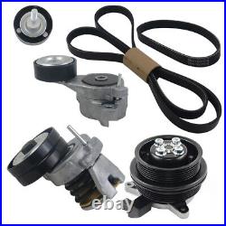 Water Pump + Belt + Tensioner Kit for VW Golf Passat Tiguan Touran Seat 1.4 TSI