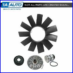 Water Pump with Pulley Fan Clutch & Blade Kit Set for E46 E39 3 & 5 Series Z3 Z4